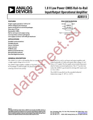 AD8515ART-R2 datasheet  